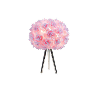 Nordic Creative Rose Metal LED Table Lamp