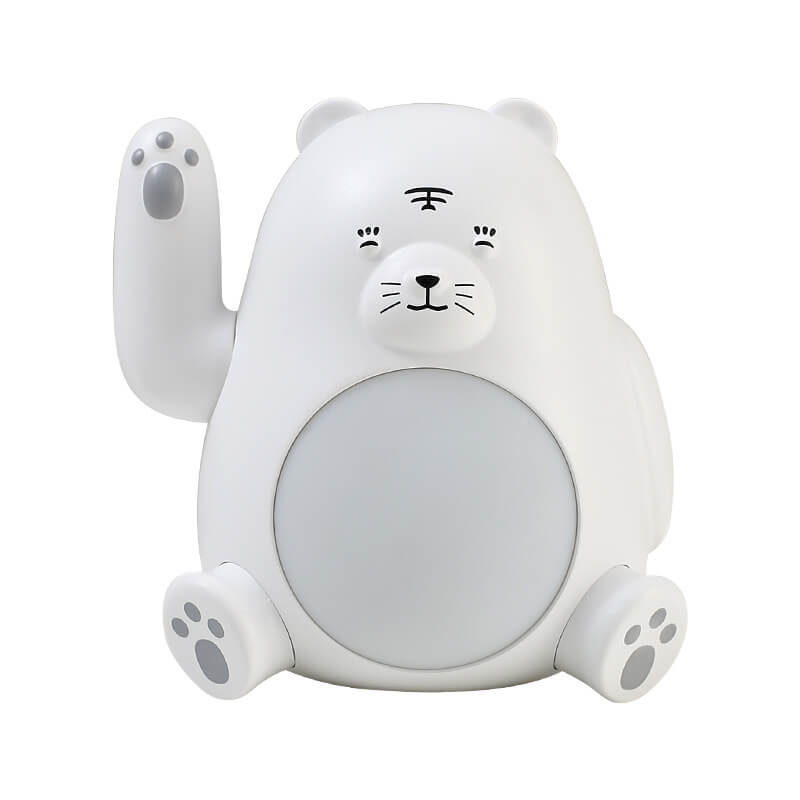 Lampe de nuit moderne créative en silicone LED USB rechargeable en forme de tigre 