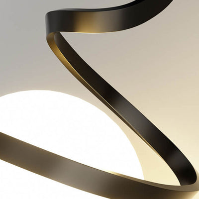 Modern Minimalist Wrought Iron LED Pendant Light