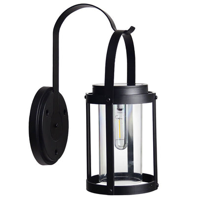 Solar ABS Cylindrical Lampshade Waterproof LED Portable and Hangable Outdoor Light