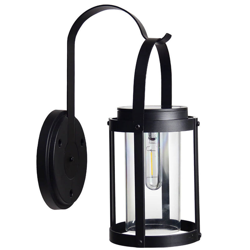 Solar ABS Cylindrical Lampshade Waterproof LED Portable and Hangable Outdoor Light