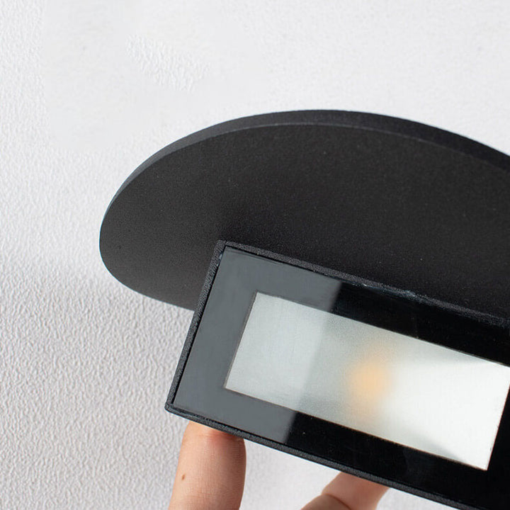 Minimalist Round 1-Light LED Indoor Outdoor Wall Sconce Lamp