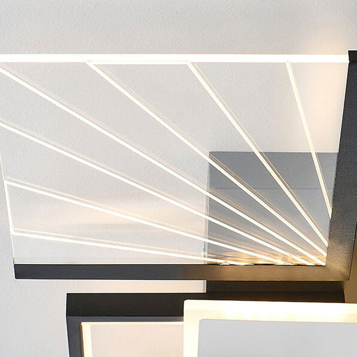Moderne minimalistische kreative geometrische Spleißdesign LED-Deckenleuchte 