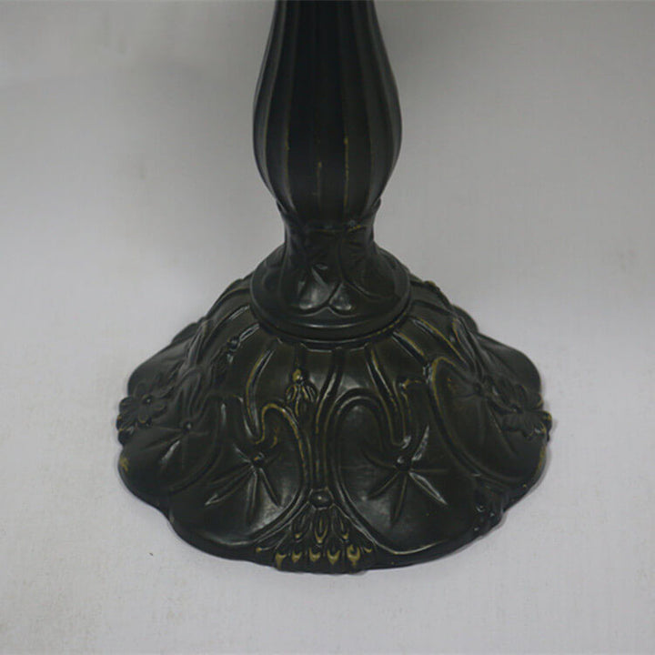 Europäische Tiffany-Barock-Edelstein-Buntglas-Tischlampe mit 1 Leuchte 