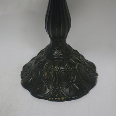 Lampe de table 1 lumière en verre teinté gemme baroque Tiffany européen 