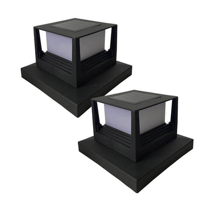 Outdoor Solar Pillar Head Light Square Pillar Head Light Garden Light