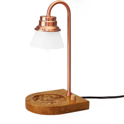 Moderne einfache Metall-Holz-1-Licht-Tischlampe aus schmelzendem Wachs 