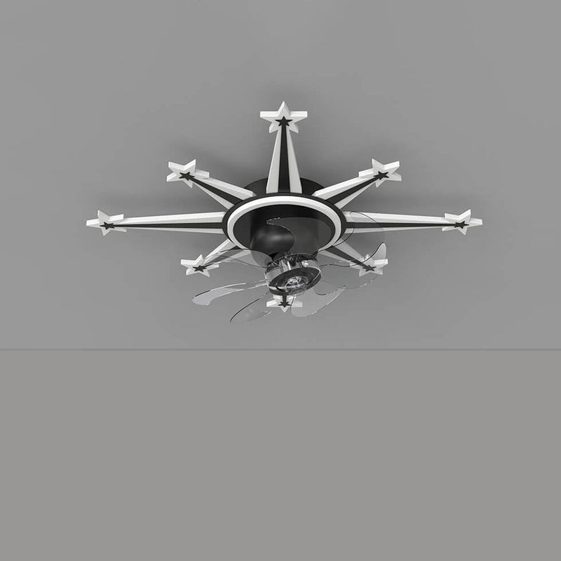 Childlike Creative Meteor Design LED Flush Mount Ceiling Fan Light