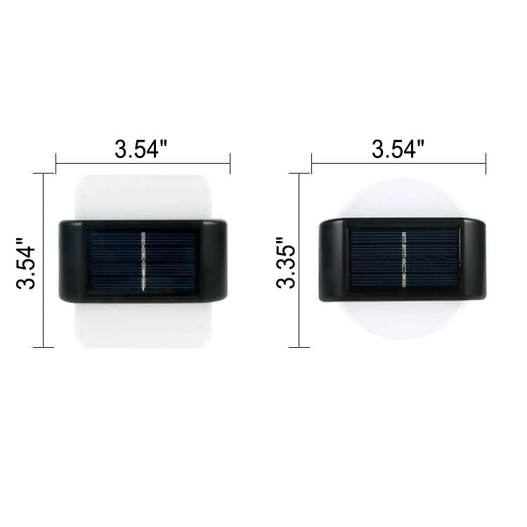 Moderne Außenhof wasserdichte Solarinduktionswandleuchte Lampe 