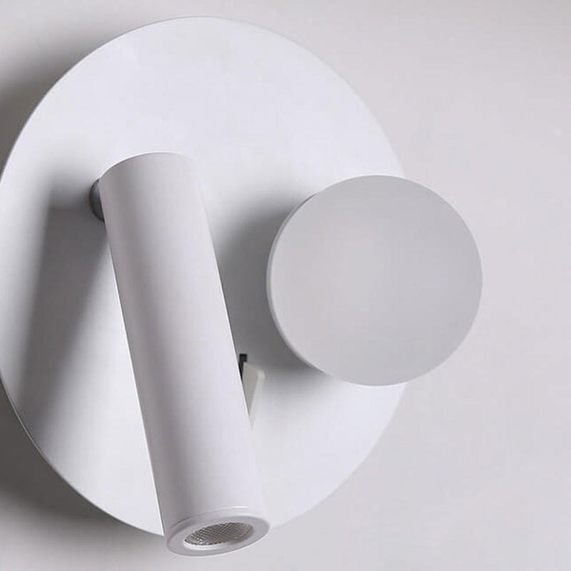 Nordic Minimalist Round/Square Acrylic Iron LED Reading Wall Sconce Lamp