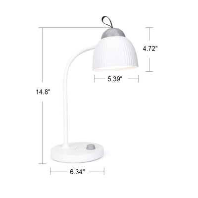 Lampe de table LED rechargeable par USB de protection oculaire de tuyau de couleur unie moderne 