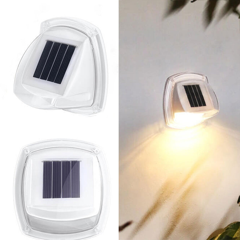 Aplique de pared con lámpara LED triangular impermeable solar para exteriores 