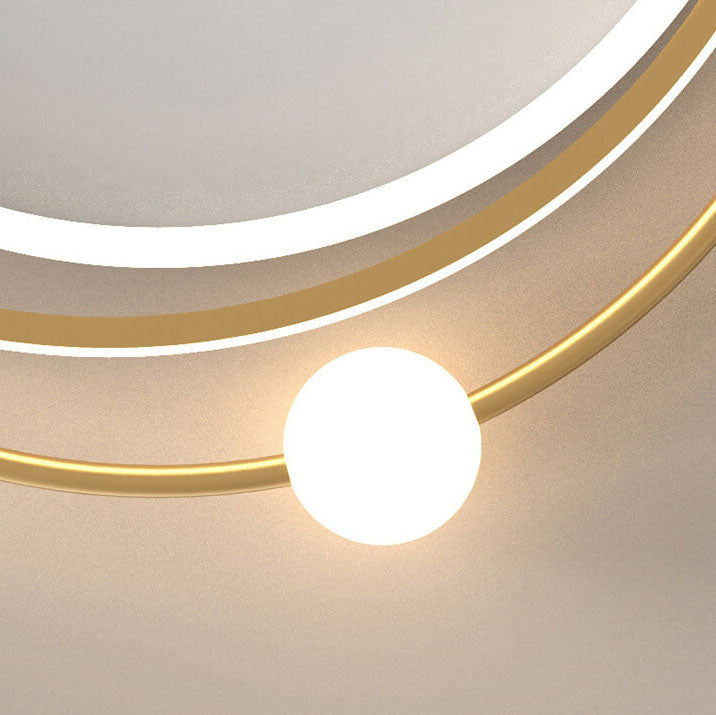 ضوء سقف دائري عصري إبداعي LED مثبت بشكل مسطح 
