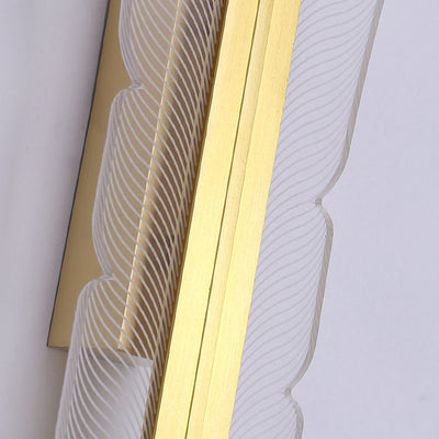 Applique murale LED de luxe en acrylique avec queue de phénix, lumière nordique 