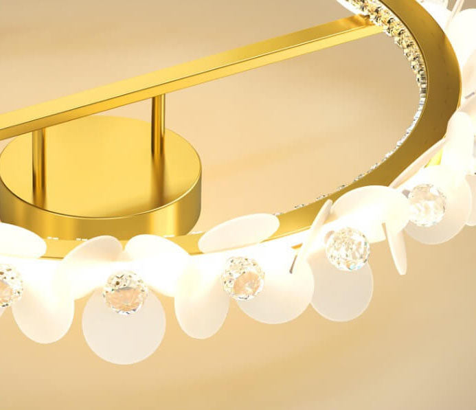 Modern Light Luxury Crown Children LED Flush Mount Ceiling Light