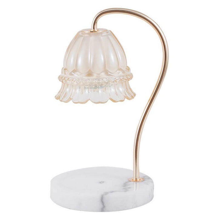 Kreative Glas-Glockenblume Aromalampe Schmelzende Wachstischlampe 