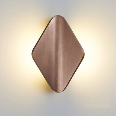 Modern Bending Rhombus Aluminum LED Wall Sconce Lamp