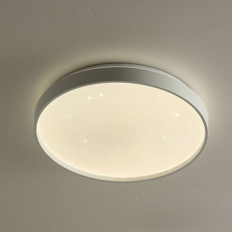 Minimalist Creative Star Empty Circular LED Iron Flush Mount Ceiling Light