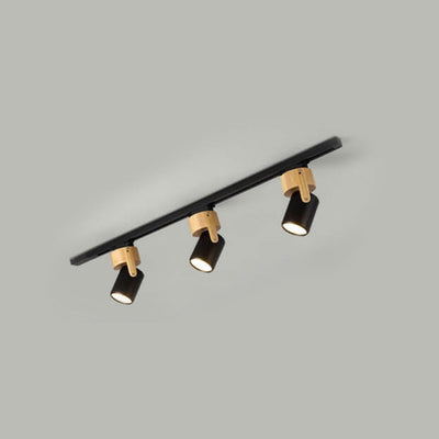 Nordic  Minimalist Track Spotlight 1/3 Light Flush Mount Light