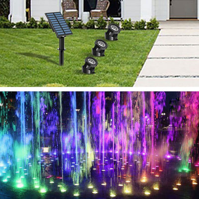 Solar Waterproof RGB Lawn Decoration LED Spotlight Landscape Light