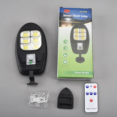 مصباح شمسي خارجي بجسم حساس مقاوم للماء LED COB لإضاءة المنطقة والجدار 