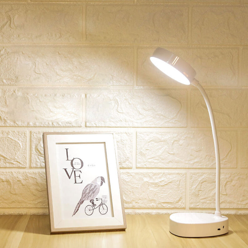 Lampe de table LED pliable à 1 lumière avec chargement USB créatif 