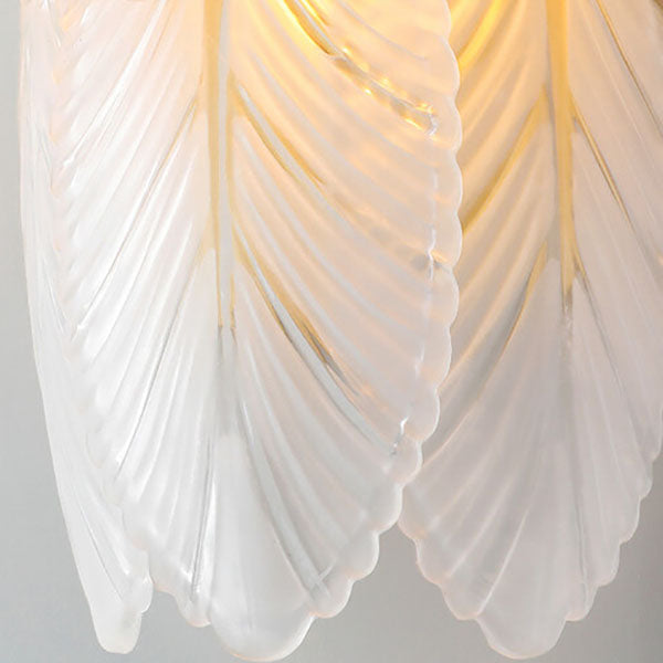 Europäische leichte Luxus-Feder-Eisen-Glas 2/3-Licht Wandleuchte 