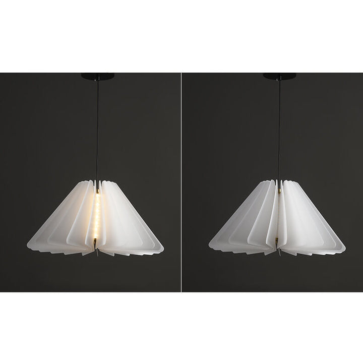 Modern Minimalist Pure White Creative Shape PE LED Pendant Light