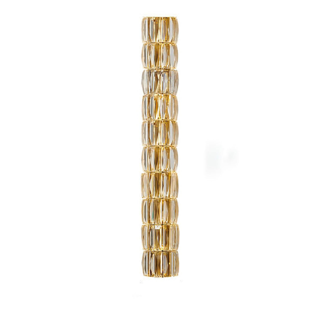 Französische Light-Luxury-Kristallsäulen-Wandlampe mit 4/6/8 Lichtern 