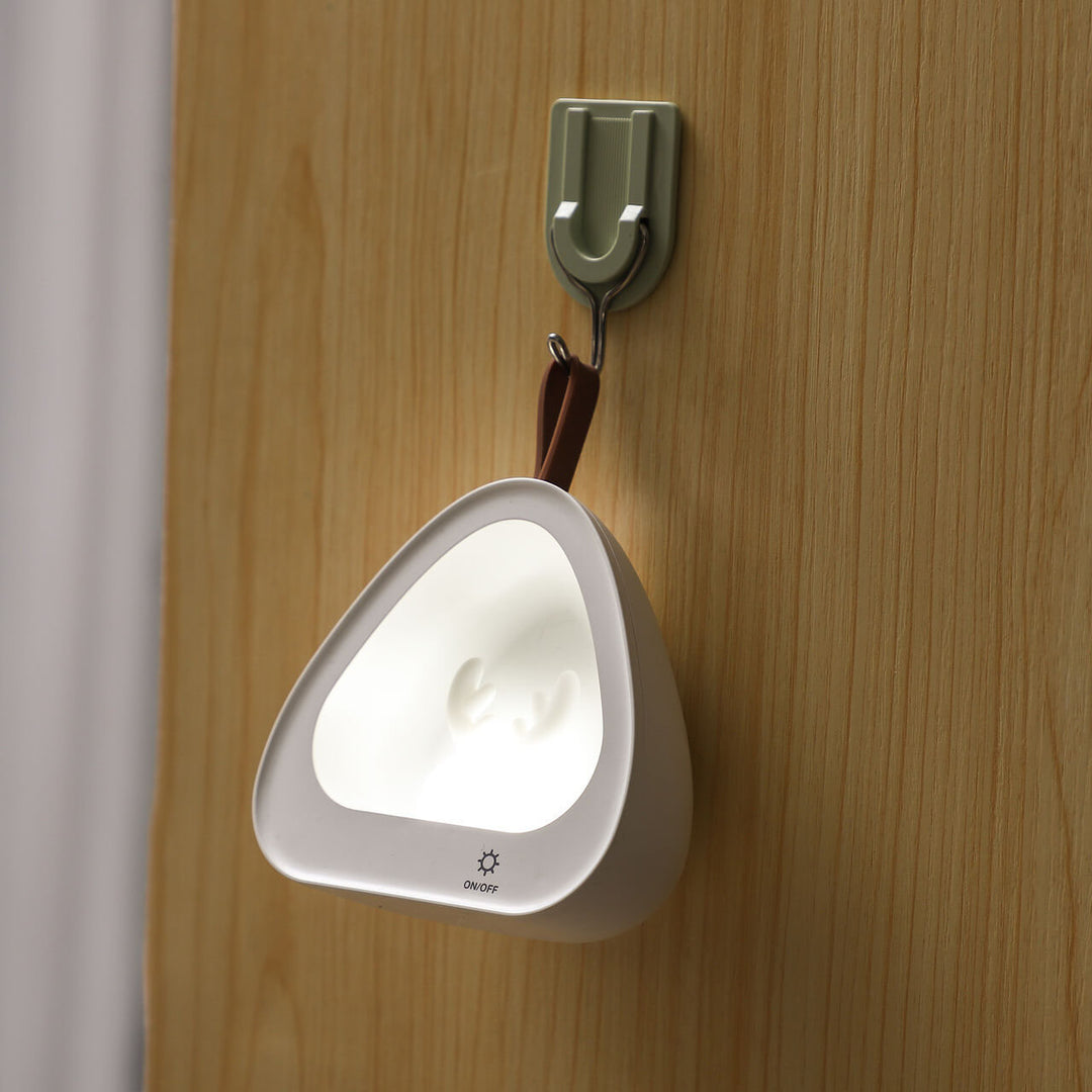 Créatif mignon cerf Silicone USB charge Portable LED veilleuse lampe de Table 