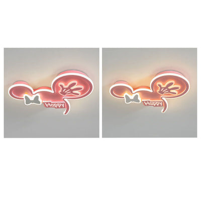 Cartoon Creative Minnie LED Kids Flush Mount Ceiling Light