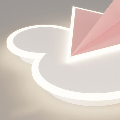 ضوء سقف للأطفال على شكل سحب كرتونية إبداعية مع طائرة LED 