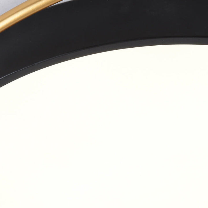 Moderne Luxus Eisen Kreis Ring Acryl Schirm LED Deckenleuchte für Wohnzimmer 