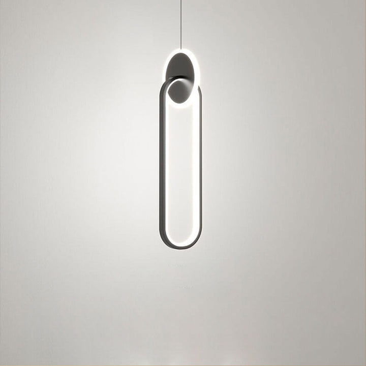 Suspension LED avec boucle noire créative nordique 