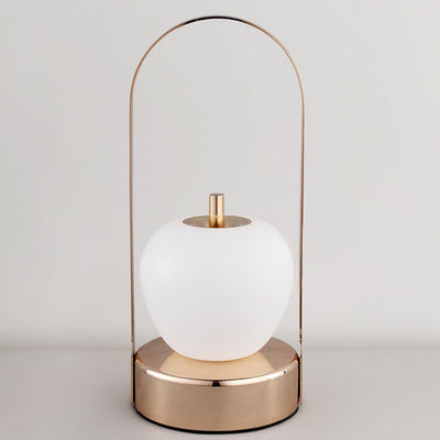 Creative Vintage Apple Shape Portable Rechargeable LED Table Lamp