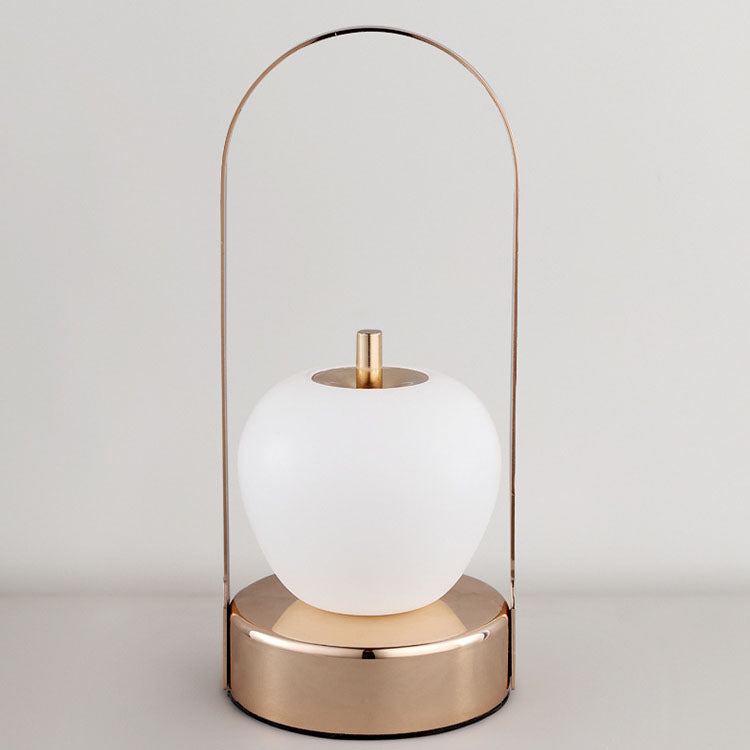 Creative Vintage Apple Shape Portable Rechargeable LED Table Lamp