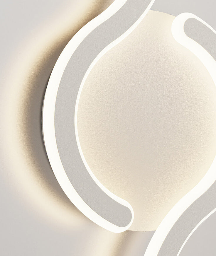 مصباح حائط LED بتصميم تاي تشي إبداعي من الأكريليك الحديث 