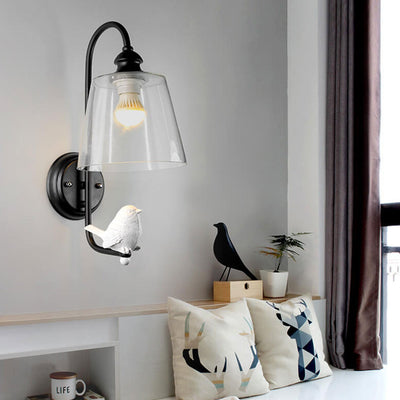 Nordic Simple Bird/Angel Design 1-Light Wall Sconce Lamp
