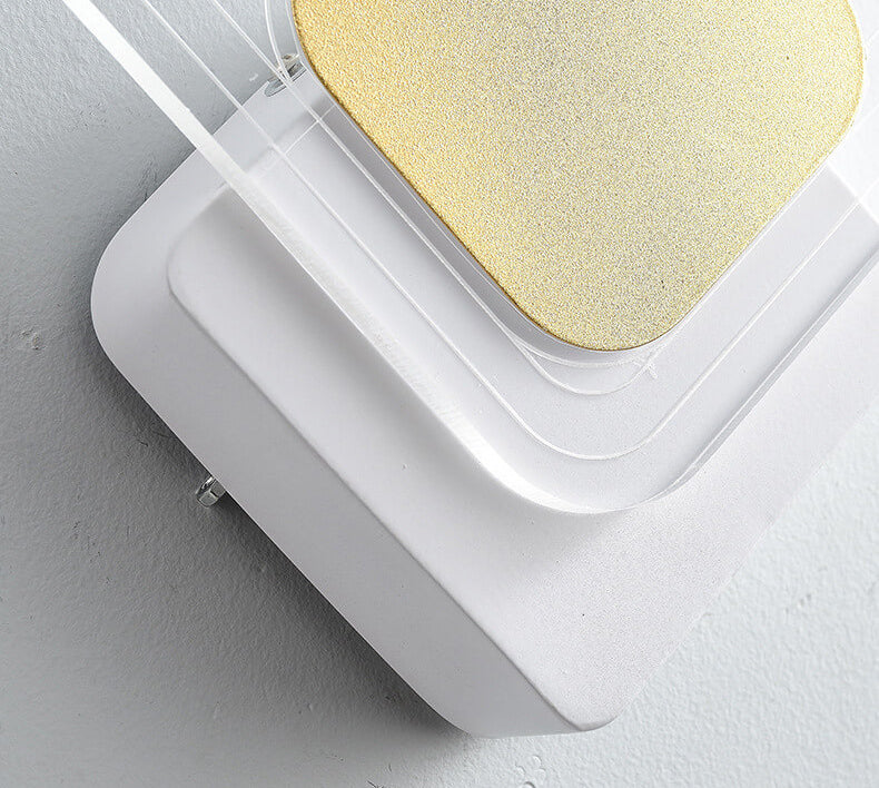 Moderne Leichte Luxus Gold Geometrische Acryl LED Wandleuchte 