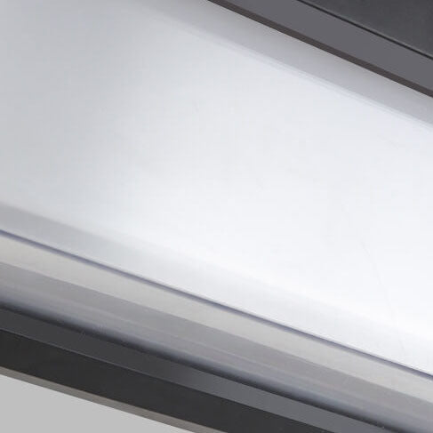 Lámpara Apliqué de Pared Exterior Moderna Minimalista Solar Rectangular PC LED Para Patio Exterior 