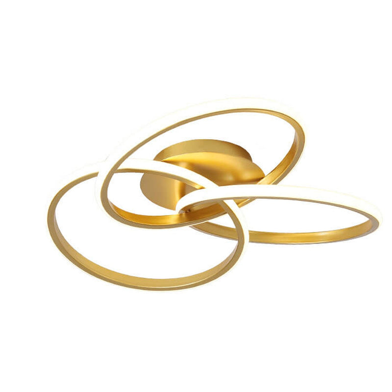 Nordic Light Luxus Ring Gestaffeltes Überlappungsdesign LED-Deckenleuchte 