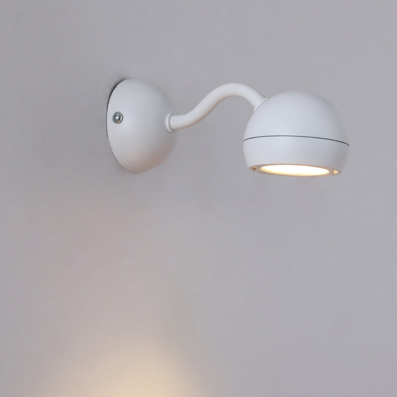 Minimalist Iron Dome Shade Mini Rotatable LED Wall Sconce Lamp