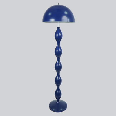 Contemporary Scandinavian Iron Mushroom Shade 1-Light Standing Floor Lamp For Bedroom