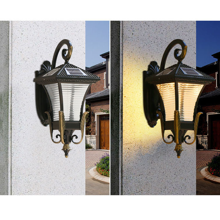 European-style Retro Aluminum Waterproof Outdoor 1-Light Wall Sconce Lamp