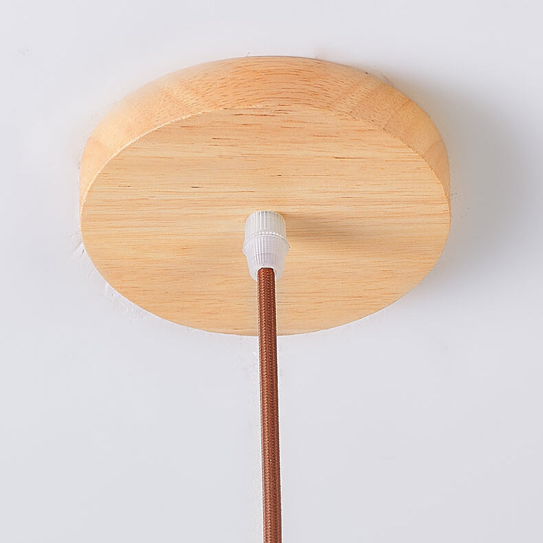 Nordic Log Glas Einfaches Design 1-Licht Pendelleuchte 