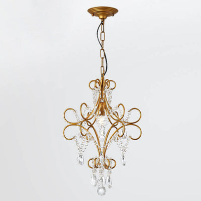 Vintage Luxury Crystal Candle Design 1/3 Light Chandelier