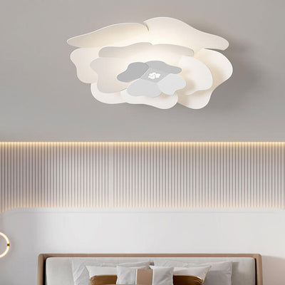 Creative Simple Three-layer Petal Overlap Design LED Flush Mount Light