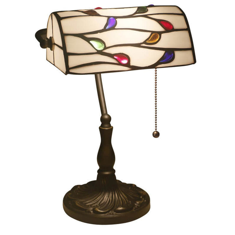 Vintage Tiffany Lucite Beads Design 1-Light Table Lamp
