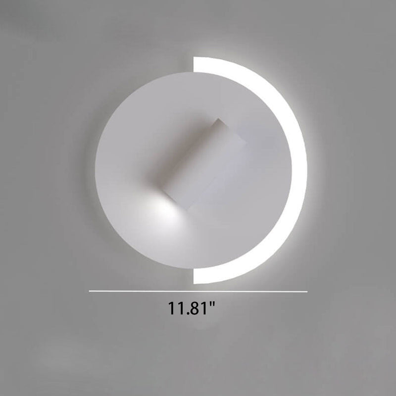 Modern Minimalist Acrylic Disc Spotlight Rotatable LED Wall Sconce Lamp