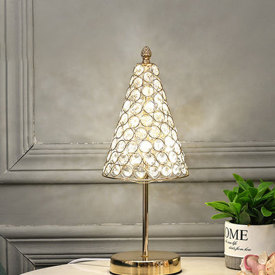 Modern Light Luxury Creative Pattern Crystal 1-Light Table Lamp